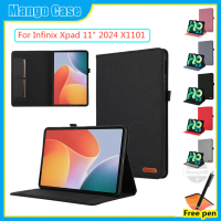 เคสสำหรับ Infinix Xpad 11 นิ้ว 2024 X1101 เคสแท็บเล็ต พร้อมขาตั้งป้องกัน ขาตั้งแบบพลิกได้ลายความปลอด
