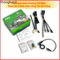 Bộ Mạch Auto Passing Cho Đèn Trợ Sáng T2S BMA, Mạch Sịn 3 Role, Kèm Công Tắc Ghi Đông - Phụ Kiện