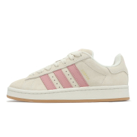 adidas 休閒鞋 Campus 00S W 女鞋 米白 粉 麂皮 膠底 復古 Y2K 三葉草 愛迪達 JI2752