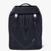 RIMOWA Signature NylonFlap Backpack Bag Large - Tas Ransel - Navy Blue