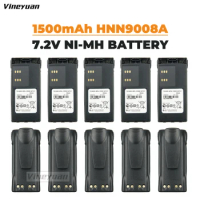 10PCS HNN9008A HNN9008 HNN9009 Battery 7.2V 1500mAh NI-MH Replacement Battery for Motorola Radio HT750 HT1250 GP328 GP320 GP338