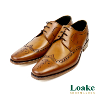 Loake 經典翼紋雕花德比鞋 棕色(LK2203-TAN)