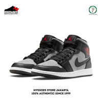 Sepatu Sneakers Anak Air Jordan 1 Mid Shadow Red 100% Authentic - 554725 096
