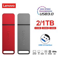 Lenovo USB Flash Drive 2TB 1TB ความเร็วสูง100ไดรฟ์ปากกาเมกะไบต์/วินาที128/256/512GB OTG U Disk Key Memory Stick สำหรับแล็ปท็อป/ศัพท์ /Pc USB3.1