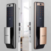 Fingerprint Digital Smart Door Lock Keyless Auto Handle Samsung SHP-P72/718/DP728/739 Security Intelligent Doorlock For Home Use
