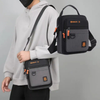 【輕鬆出行】百搭休閒隨身多格防盜斜背包(手提包 出國旅遊 旅行 隨身小包包 手機 男士)
