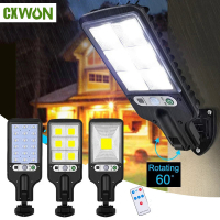 Solar Wall Lights with Motion Detector SMDCOB Solar Lamp With 3 Light Mode Lighting Waterproof  Security Lighting for Garden