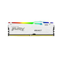 【Kingston 金士頓】FURY Beast RGB DDR5 6000 32GB (16GB x2) PC 記憶體 白 (KF560C36BWEAK2-32) *超頻