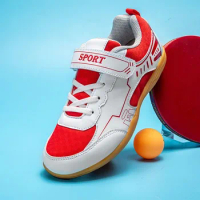 2023 New Kids Table Tennis Shoes Boy Luxury Brand Teenage Sneakers Anti-Slip Sport Badminton Shoes Big Boy Designer Sneaker Kid