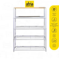 Atria Rak Sepatu Besi Stellis 4 TIERS WHITE