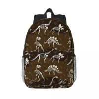Dinosaur Fossil Pattern Backpacks Boys Girls Bookbag Casual Children School Bags Laptop Rucksack Shoulder Bag Large Capacity
