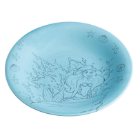 【Skater】迪士尼 小美人魚 美濃燒陶瓷餐盤 24.5cm 海底世界(餐具雜貨)