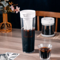 Oneisall 1100ml Espresso Maker Cold Brew Iced Coffee Maker Dual Use Filter Coffee&amp;Tea Pot Espresso Ice Drip Maker Glass Pots