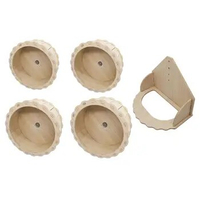 Hamster Wooden Running Wheel Toys Exercise Wheel for Cage Quiet for Kitten Chinchilla Gerbils Dwarf Hamster Other Small Animals