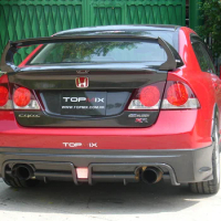 PP rear bumper and RR Style Carbon Fiber rear diffuser For HONDA Civic Type R FD2