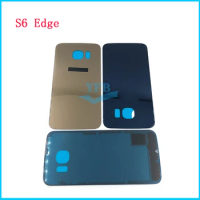 For Samsung Galaxy S6 Edge Plus G920 G920F G925 G928 Back Battery Cover Rear Door Housing Camera Frame Replacement Part