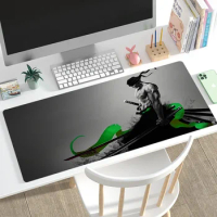 One Piece Zoro Roronoa Locking Edge Mause Pad Gaming Accessories Mousepad Gamer Keyboard PC Desk Mat Computer Tablet Mouse Pad