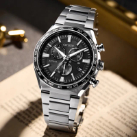【CITIZEN 星辰】GENTS系列 電波對時 萬年曆 光動能腕錶 禮物 推薦(CB5966-69E)