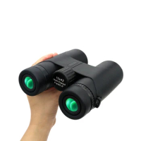 Professional Powerful BinocularsTelescope 10X42 Long Range Glasses BAK4 FMC Roof Binoculars for Hunting Survival Equipment