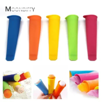1PCS Summer Popsicle Maker Lolly Mould DIY Food-Grade Silicone Ice Cream Pop Mold Ice Lolly Ice Cube Mould Random Color