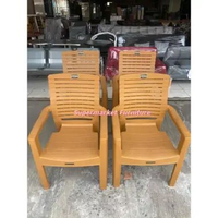 KURSI PLASTIK NAPOLLY SET SULTAN BIG RICH KURSI BR811 + MEJA MAPAN 45 PAKET 4 KURSI