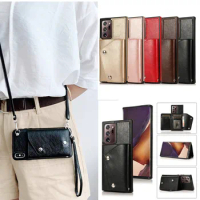 Card wallet crossbody chain bag leather case For Samsung galaxy S21 NOTE20 ultra S8 S9 S20 plus note8 note9 note10pro S10E S20FE