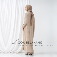【NEW】 GAMIS BATWING LESTI KANCING AKTIF ANTI KARAT MIDI DRESS LEBARAN RAJUT KRB