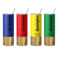Cawan Termos, Corak Remington, Dengan Straw, 20oz, Tumbler Keluli Tahan Karat Bertebat, Dengan Tudun