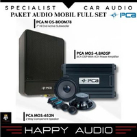 Paket Audio Full Set PCA Speaker 2-way + Subwoofer Kolong Jok + DSP Processor Audio Mobil Universal