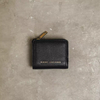 Marc Jacobs Dompet MARC JACOBS LEATHER PLAIN BLACK BIFOLD WALLET 100% ORIGINAL
