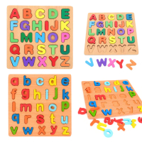 (THICK) ALPHABET ABC Educational toys for kids Upper Case / Lower Case / Puzzle kids / Montessori to