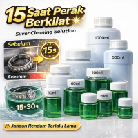 Silver Jewelry Cleaner 15-30s Fast Clean | Cecair Pencuci Perak | Tarnish Remover Solution #CH001