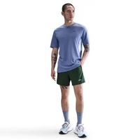 NIKE Men Running Trail Dri-Fit 6" Brief-Lined Shorts Celana Lari Pria [HJ3575-323] A/XL Fir/Obsidian