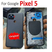 6.0" Original For Google Pixel 5 Battery Cover Door Back Housing Rear Case Pixel 5 Battery Door With Camera Lens Replacement