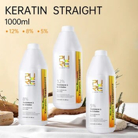PURC 1000ml Keratin For Hair Straightening Treatment Smoothing Curly Frizzy Brazilian Keratin Hair Care Products Professional