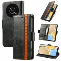 For Honor X9b 5G 2023 Anti-theft Brush Leather Wallet Case for Huawei Honor X9a X9 B X 9 A Luxury Cover 360 Protect Book Funda