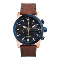 Alexandre Christie Chronograph AC 6562 MC Jam Tangan Pria Sporty dengan Tali Kulit Asli & Case Stain