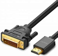 绿联 HD106 30116 1080P HDMI M 轉 DVI+1 M 1M 電纜 黑色