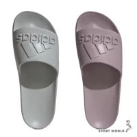 Adidas 拖鞋 男鞋 女鞋 防水 ADILETTE AQUA SLIDES 灰/紫 IF6068/IF6067