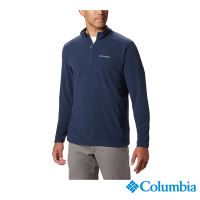 Columbia 哥倫比亞 男款 -防曬50刷毛半開襟上衣-深藍 UAE65580NY /FW22