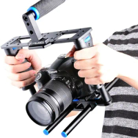 Camera Video Cage DSLR Cameras Handle Grip Aluminum Alloy for Canon 5D/700D/650D Nikon D7200 DSLR