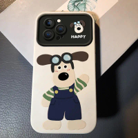 Pelindung Telefon, Watak Kartun Anjing Terbang, IP15 / IP14pro / ip13 Comel, Tingkap Besar, Kalis Ke