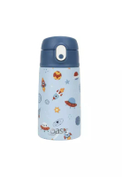 Oasis Oasis Kids Water Bottle with Sipper Silicone Straw 400ML - Galactic Space