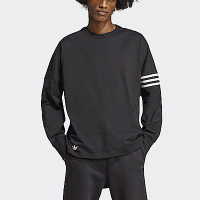 Adidas Neuclassics LS [HR8697] 男 長袖 上衣 亞洲版 經典 休閒 極簡 寬鬆 黑白