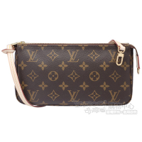 LV M40712 經典Monogram 拉鍊手拿/麻將包