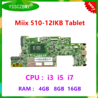 1601B _04_01 / 1602B_05_01 Motherboard For Lenovo MIIX 510-12IKB Tablet Motherboard with CPU i3 i5 i7 RAM 4GB / 8GB / 16GB