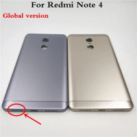 New Original Battery Back Cover Case For Xiaomi Redmi Note 4X Redmi Note 4 Global Version Housing With Volume Power Buttons