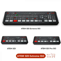 Blackmagic Design ATEM SDI ATEM SDI Pro ISO ATEM SDI Extreme ISO Live Stream Switcher Multi-view and Recording New Features