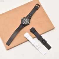 Resin Strap for Casio G-Shock MRW-200H Series 18mm Watch Band Transparent Silicone Wrist Bracelet браслеты для часов муж Black