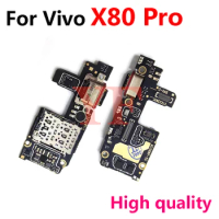 High quality For Vivo X70 X60 X50 X30 X80 Pro USB Charging Dock Port Flex Cable Repair Parts